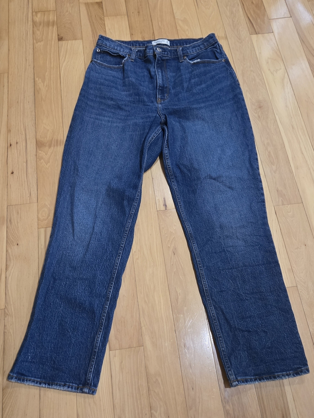 Abercrombie & Fitch Women's Curve Love 90s Straight Ultra High Rise 32/14